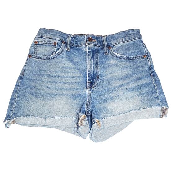 J.Crew Denim High-Rise Women's Size 25 Light Wash Jean Shorts Style AV425 Denim - Picture 3 of 14